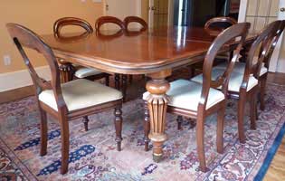  English mahogany Victorian Dining Suite
