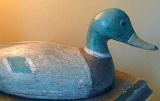  Vintage mallard hen working wooden duck decoy